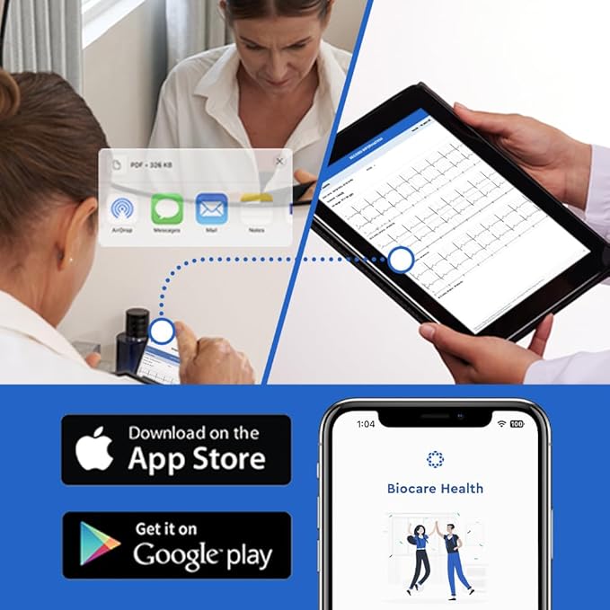 Bioheart | 24/7 Continuous Heart Monitor | No Prescription Needed | Smart Wearable | Chest Strap | One Month Subscription Included