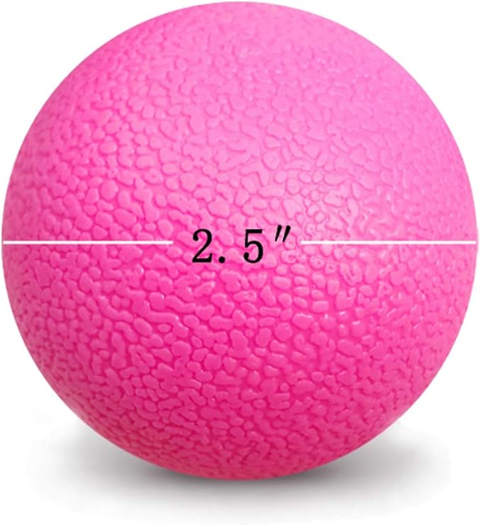 Yoga Massage Ball&Massage Ball, Best Trigger Point Ball, Myofascial Release, Fascia Release, Massage Balls for Foot, Massage Balls for Back, Trigger Point Therapy Balls. (Pink)
