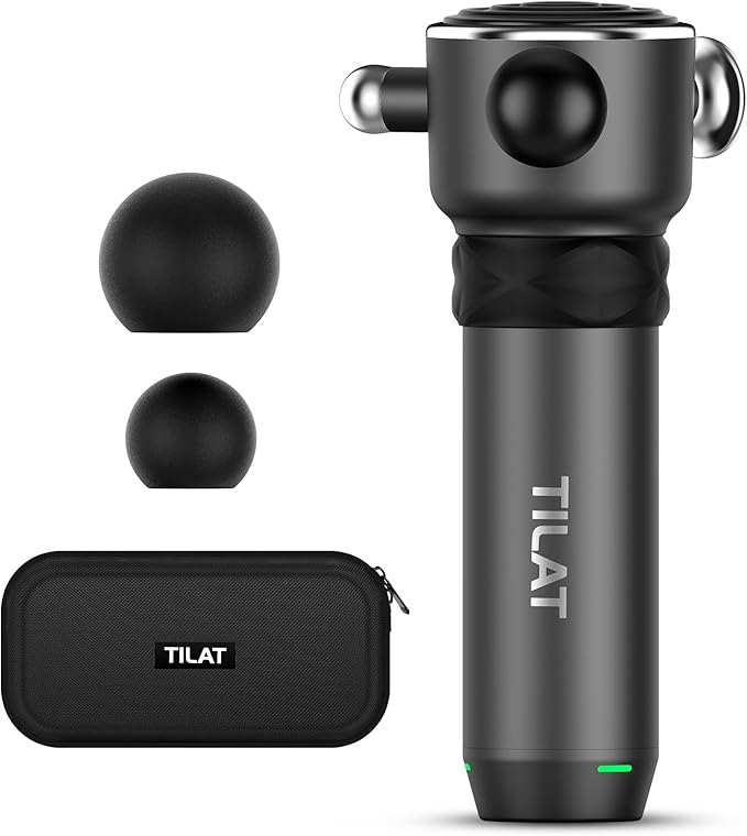 Massager Gun Deep Tissue, Cordless Vibrating Muscle Massage Gun - Handheld Mini Massager for Back, Neck and Fascial Binding - Targetred Trigger Point Therapy Massage Gun