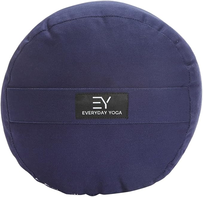 Everyday Yoga Premium Bolster, Meditation Pillow, Super Soft & Lightweight with Carry Handle - Firm Support for Restorative Yoga, Multi-color