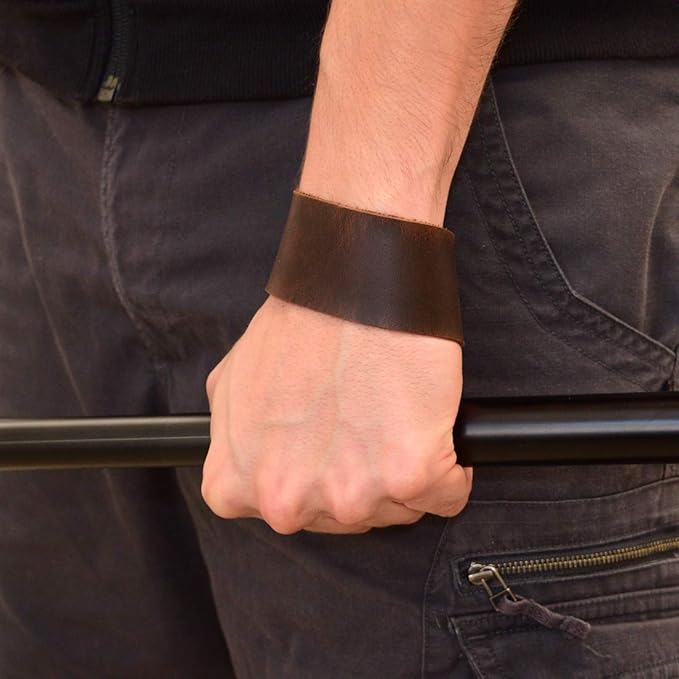 Hide & Drink, Set of 2 Lifting Wrist Straps, Bodybuilding, Sports, Gym, Fitness, Accessories, Strenght Training, Full Grain Leather, Handmade