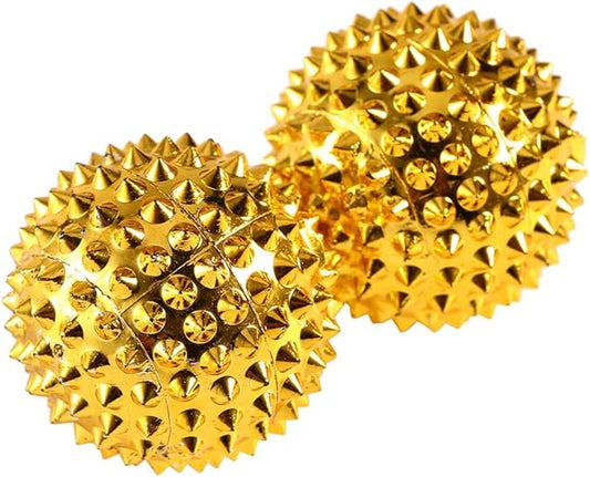 Spiky Massage Ball, 1 Pair 32mm Acupressure Ball, Hand Massage for Pain Pressure and Stress Relief