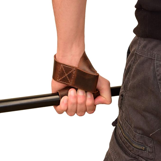 Hide & Drink, Set of 2 Lifting Wrist Straps, Bodybuilding, Sports, Gym, Fitness, Accessories, Strenght Training, Full Grain Leather, Handmade