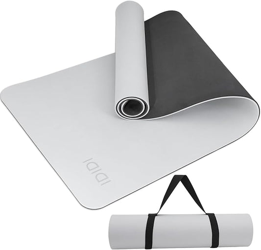 Yoga Mat with Strap,Non-Skid Workout Mat,8mm Thick Yoga Mat,POE Yoga Mats for Women Men Kids,Exercise Mat with Easy-Cinch,72"x24"x0.32” (183x61x0.8cm)