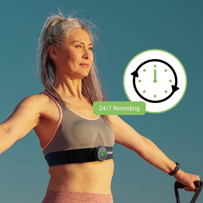 Bioheart | 24/7 Continuous Heart Monitor | No Prescription Needed | Smart Wearable | Chest Strap | One Month Subscription Included
