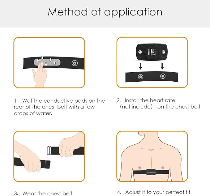 XUXIN Heart Rate Monitor Chest Strap Replacement Compatible with Wahoo Tickr Polar H10 H9 H7 Garmin HRM Coospo Waist Trimmer Exercise Belt Chest Strap