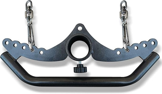 KORIKAHM Adjustable Lat Pull down Bar, Cable Machine Attachments for Gym, Home Gym Fitness T-bar Row Pulldown Attachments, Lat Pull Down Machine Wide Grip Neutral Grip Handle