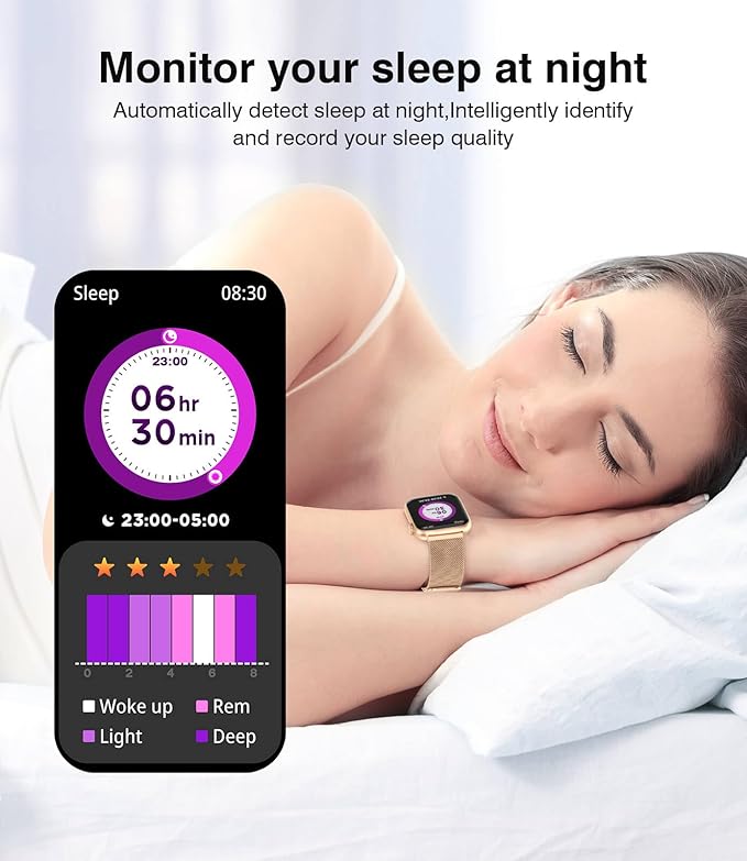 Smart Watches for Women Blood Pressure, 1.9" HD Full Touch Screen, Fitness Tracker with Heart Rate Blood Oxygen Sleep Monitor, IP67 Waterproof Smartwatch, 123 Sports Fitness Tracker for Android iOS