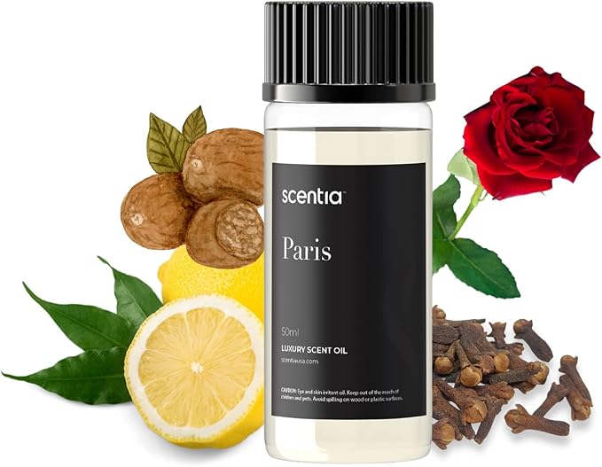 Scentia Hotel Diffuser Oil Inspired by The Hotel Costes Paris Scent - 50 mL 1.69 fl oz - Fragrance Oil Blend Rose,Clove &Sandalwood for Aromatherapy Diffuser & Humidifiers -Paris