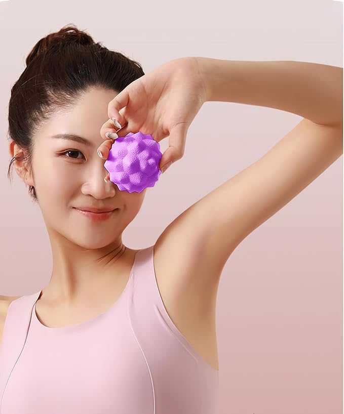 Massage Balls,Hand Massage Ball Body Acupressure Spiky Massage Balls,Foot Arch Trainer Plantar Fasciitis, Muscle Massager Ball Exercise