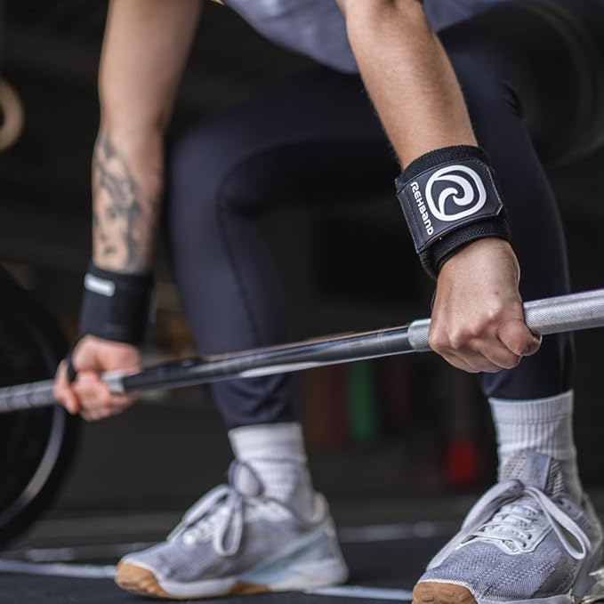 Rehband Wrist Wrap 1 Pair, Wrist Wraps Weightlifting, Training 18 inch, Wrist Wrap, Comfortable & Stabilizing Wrist Supports for Gym