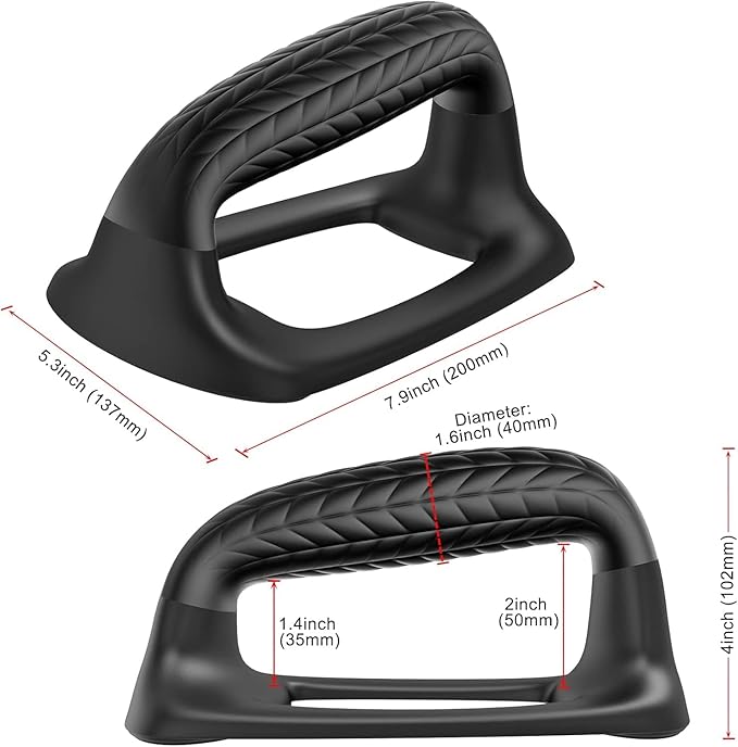 SELEWARE Push Up Bars Pushup Stands Handstand Bars, Soft Rubber Handle Provide Comfy Grip, Fit for Calisthenics, Fitness, Floor strength training, Stable and Sturdy Construction Support 500 lbs