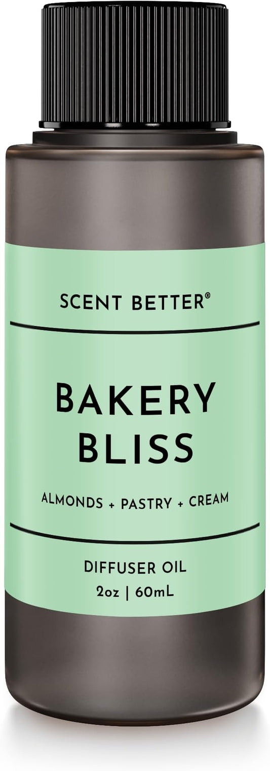 Scent Better Bakery Bliss Aroma Essential Oil Blend: an Aromatherapy Blend of Almond, Cherries, and a hint of Pistachio with for Ultrasonic Diffusers & Nebulizers (2 Fl Oz, 60 mL)