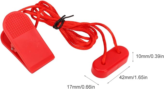 Hapivida Magnet Safety Key, Universal Magnetic Safety Switch for Treadmills with Strong Clip, ABS and Polyester, 2pcs Replacement Parts for Running Machines