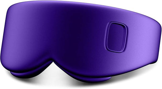 Heated Eye Mask Replaceable Cover - Electric Silk Eye Heating Pad Not Included, Adjustable Heated Sleep Eye Mask Cover, Stress and Tension Relief, Purple