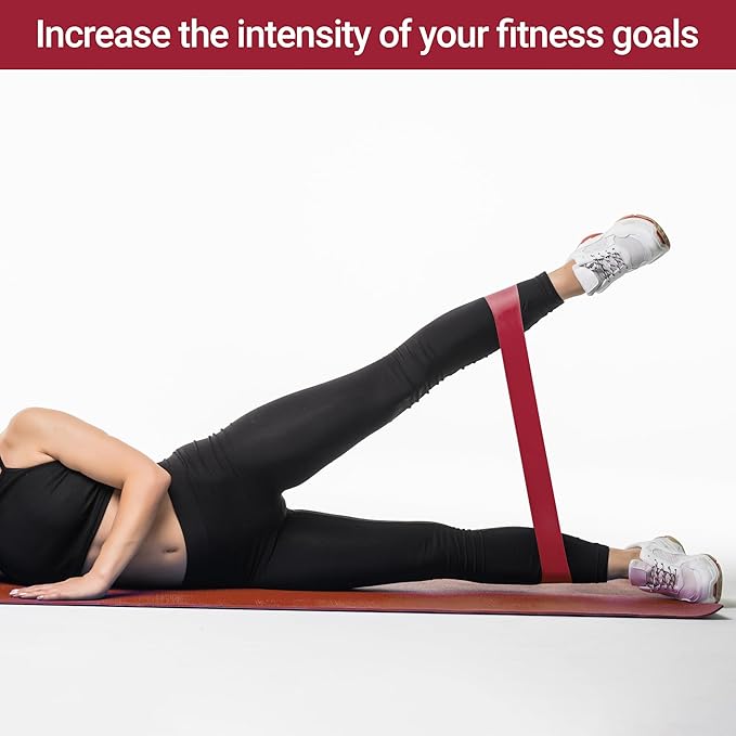 TechStone Resistance Bands Set for Men and Women, Pack of 5 Different Levels Elastic Band for Home Gym Long Exercise Workout – Great Fitness Equipment for Training, Yoga – Free Carrying Bag