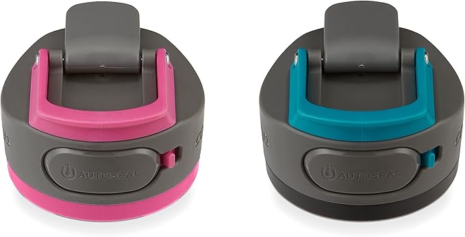 Contigo Cortland Chill 2.0 Vacuum-Insulated Stainless Steel Water Bottle Spill-Proof Lid Preserves Temperature for Hours 24oz 2-Pack Juniper & Dragonfruit Ideal for Travel and Daily Use