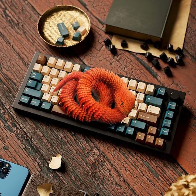 12in 3D Printed Snake Toys, Flexible 3D Printed Animal, Fidget ADHD Snake Toys, Perfect Desk Pet for Animal Collectors