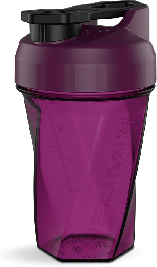 HELIMIX 1.5 Vortex Blender Shaker Bottle Holds upto 28oz | No Blending Ball or Whisk | USA Made | Portable Pre Workout Whey Protein Drink Shaker Cup | Mixes Cocktails Smoothies Shakes | Top Rack Safe