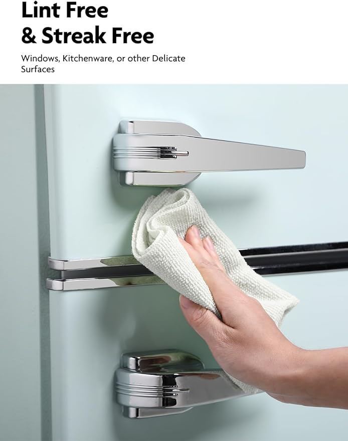 Fantasticlean Microfiber Cleaning Cloth Roll -75 Pack, Tear Away Microfiber Towels, 12" x 12", Reusable, Washable, Scratch Free, Ultra Absorbent Dishcloth for Home Supplies, Car, Pet (Cool Grey)