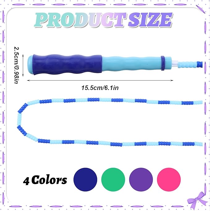 16 Pack Jump Ropes for Adults Kids, 9.2 Feet Adjustable Length Free Segmented Skipping Rope Bulk Soft Beaded Jumping Ropes for Women Men Exercise Training Workout Weight Loss