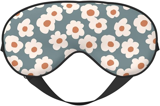 Sleep Eye Mask Vintage Boho Floral Sleep Mask for Women Men Comfortable Eye Mask with Adjustable Strap Soft Eye Cover Blindfold for Travel Yoga Nap Shift Work