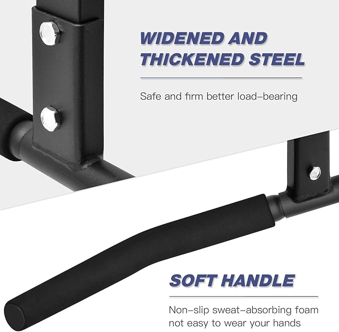 ATENTO Pull Up Bar, Chin Up Bars Ceiling Mount, Workout for Home Gym, Beam, Crossfit - Heavy-Duty, Foam Grip, Easy installation