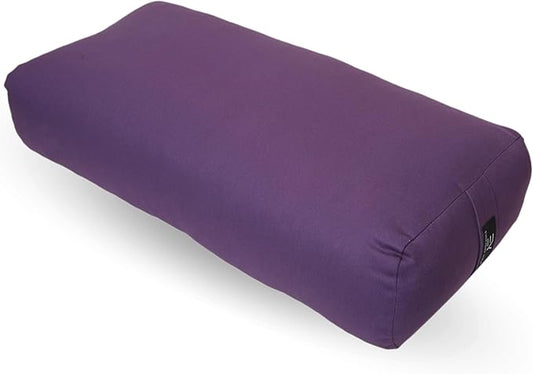 Everyday Yoga Premium Bolster, Meditation Pillow, Super Soft & Lightweight with Carry Handle - Firm Support for Restorative Yoga, Multi-color