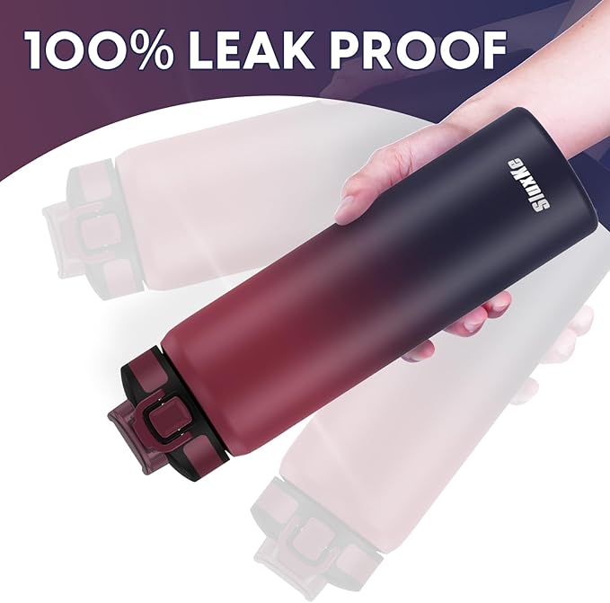 Stainless Steel Insulated Water Bottle, 24oz Insulated Drinking Bottle with Straw Lid, Keep Drinks Cold or Hot, for Work, Sport, Outdoor