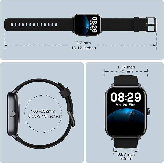 ENOMIR [2025 New] Smart Watch for Men - Alexa Built-in Fitness Tracker with Call Function&1.8" HD Touchscreen, IP68 Waterproof Heart Rate/Sleep/SpO2 Monitor, 100+ Sport Modes, iOS Android Compatible