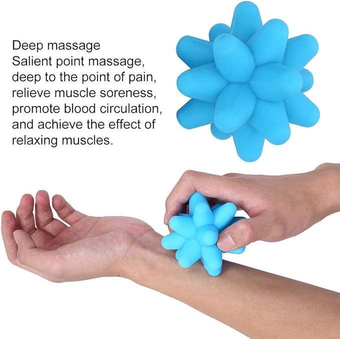 Silicone Massage Ball, Ball for Trigger Point Massage - Deep Tissue Massager for Myofascial Release - Mobility Ball for Exercise & Recovery, Foot Acupoint Trigger Point Massage