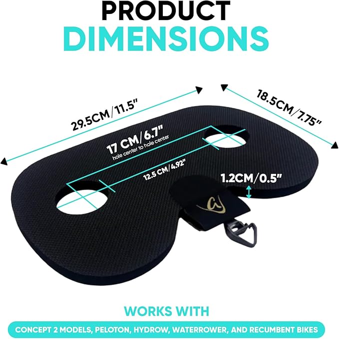 Godfrey Original Rowing Boat Seat Pad for Men & Women - Anti-Slip Rower Pad for in-Boat, Concept2, Water Rowers & Rowing Machines