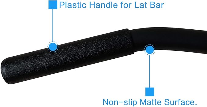 Cable Machine Lat Pulldown Attachments - 29/39/48 Inch Wide Grip Bar with Non-slip Handle for Home Gym Tricep Training