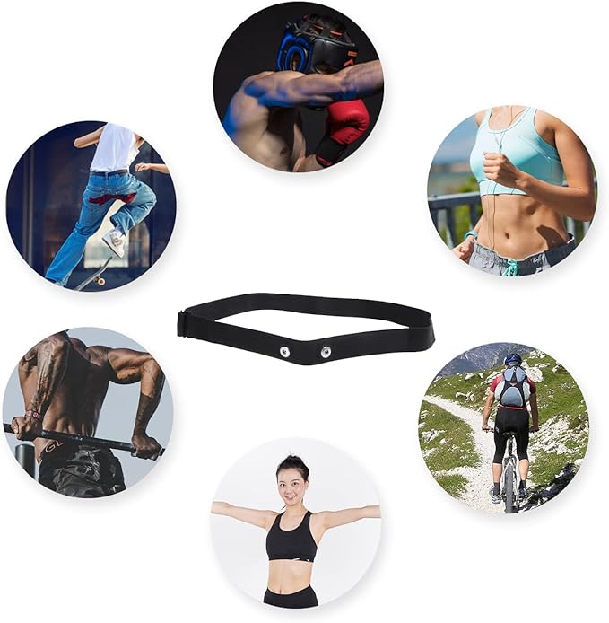 Comfortable Heart Rate Chest Replacement Strap for Polar H10 H9 Garmin Wahoo Coospo PowrLab Fitcent Magene MOOFIT IGPSPORT