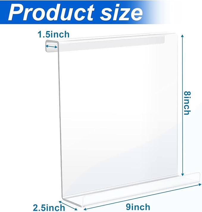 Jetec Treadmill Book Holder, Clear Acrylic Reading Rack for Treadmill Tablet Rack Universal Holder Tablet Magazines Books for Gym Exercising(9 x 8 x 2.5 Inches)