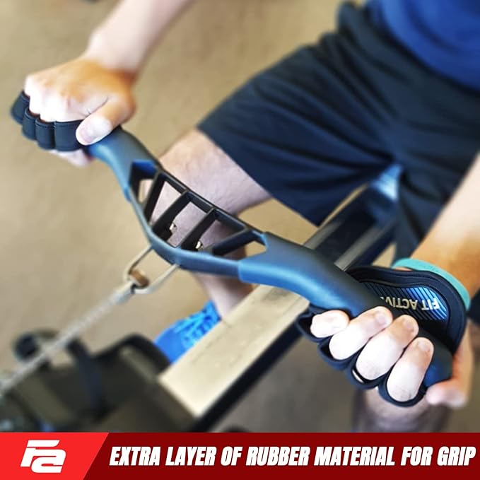 Fit Active Sports Workout Gloves for Gym - Durable Gym Grips, & Grip Pads - Rubber Padding to Avoid Calluses - Suits Men & Women