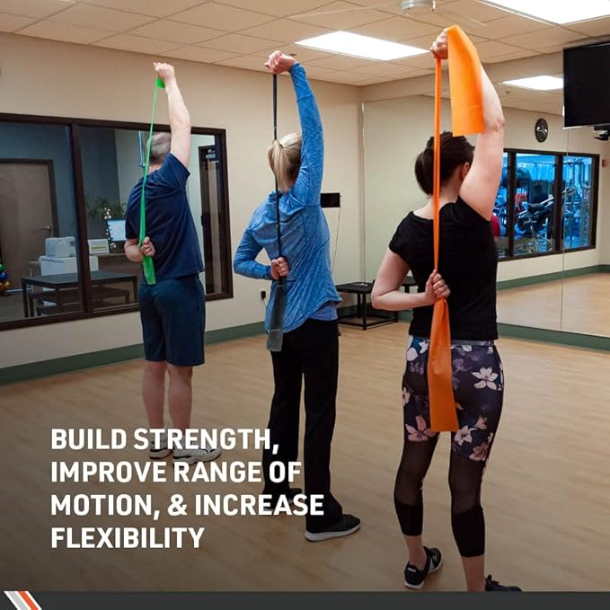 Body Sport Exercise Band, 25 yd. x 4 in. Roll - Home & Gym Fitness Equipment for Stretching, Strength Training & Physical Therapy