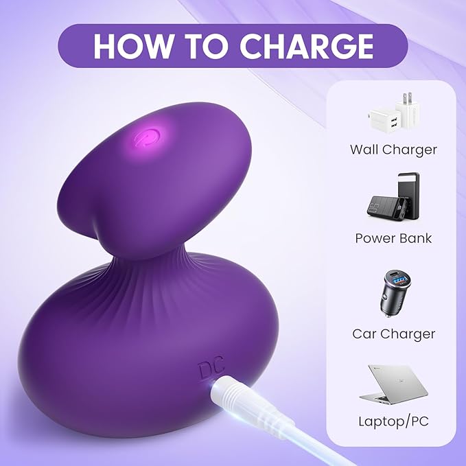 Fully Waterproof Massage Ball, Portable Handheld Neck Massager, Multifunctional Rechargeable Muscle Massage Tool (Deep Purple)