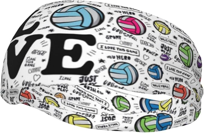 Sports Headband Moisture Wicking Sweatband for Men Women Running Cycling Yoga Fitness Workout