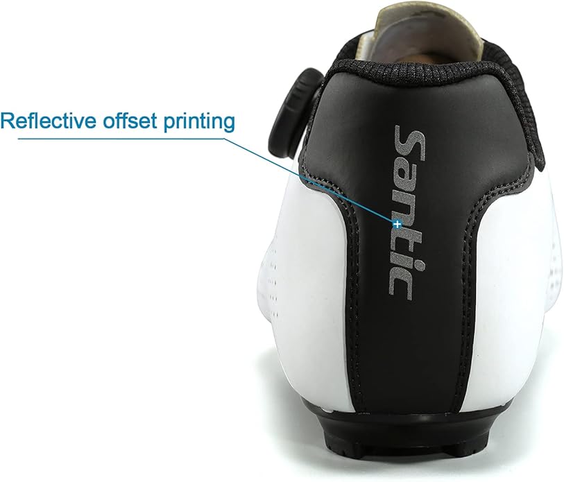 Santic Men's Cycling Shoes Road Cycling Riding Shoes Road Bike Shoes with Buckle- Roadway New