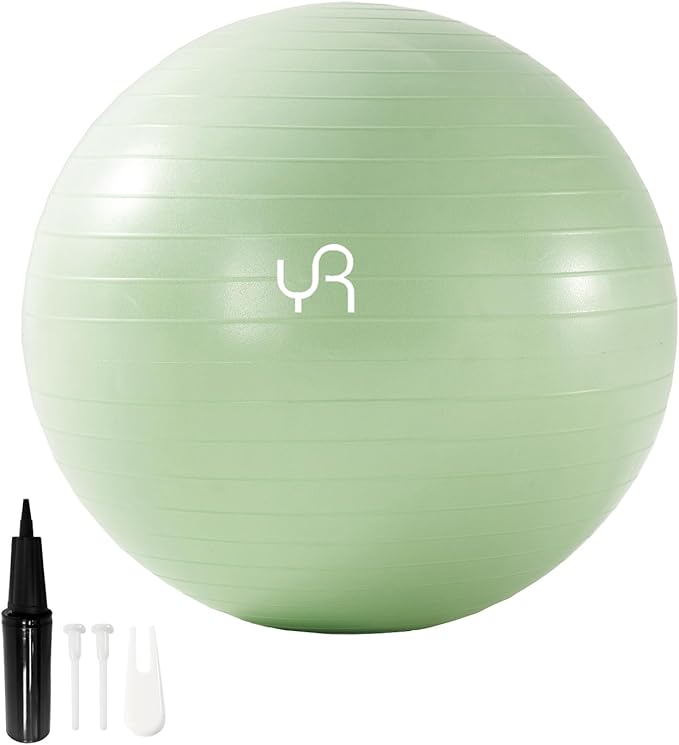 Exercise Ball for Workouts, Anti-Burst and Slip Resistant Yoga Ball for Gym Fitness and Physical Therapy