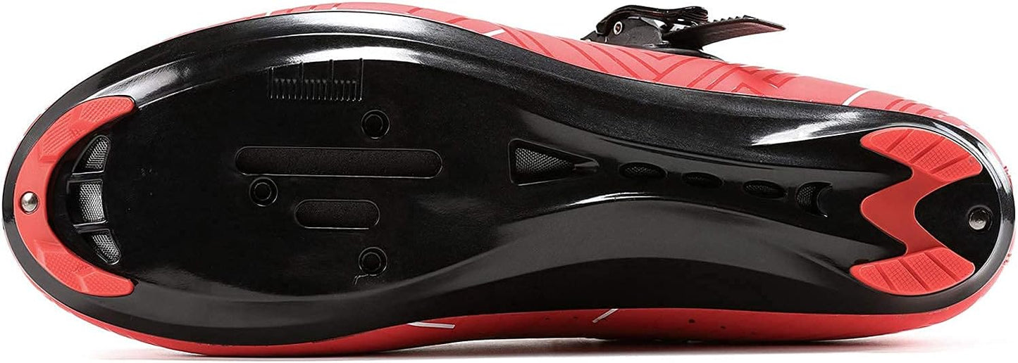 Santic Men's Cycling Shoes Road Cycling Riding Shoes Road Bike Shoes with Buckle- Roadway New