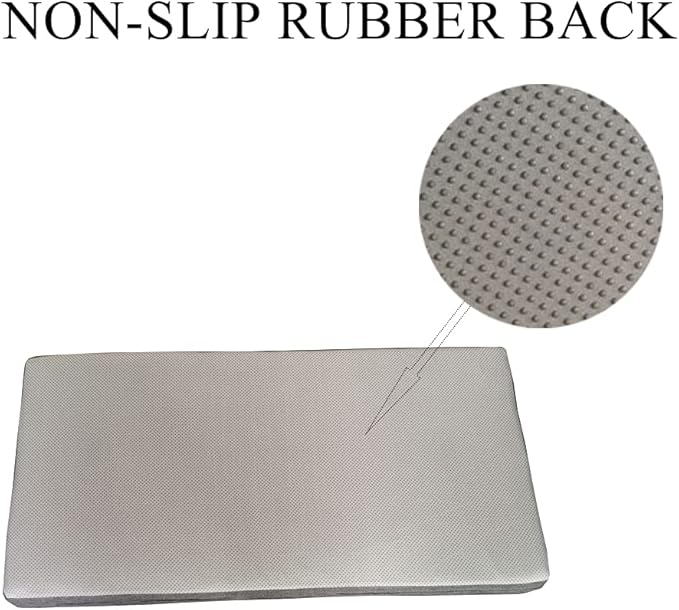 Bench Seat Memory Foam Chair Pads Non-Slip Rubber Back Indoor Swing/Settee Cushion 42 x 18 inch