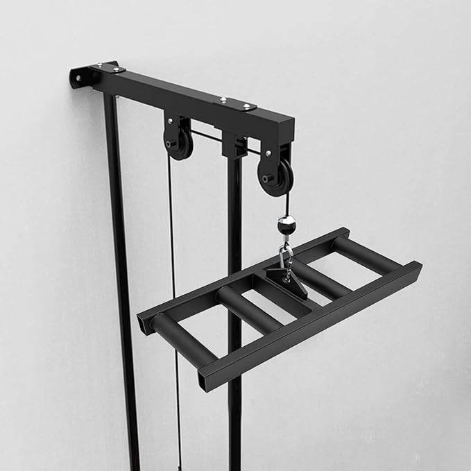 Cable Pulley Wide Grip LAT tricep Rope Pull Down up T bar Row Back Training Exercise Workout Machine attachments Double d Handles for Gym Home