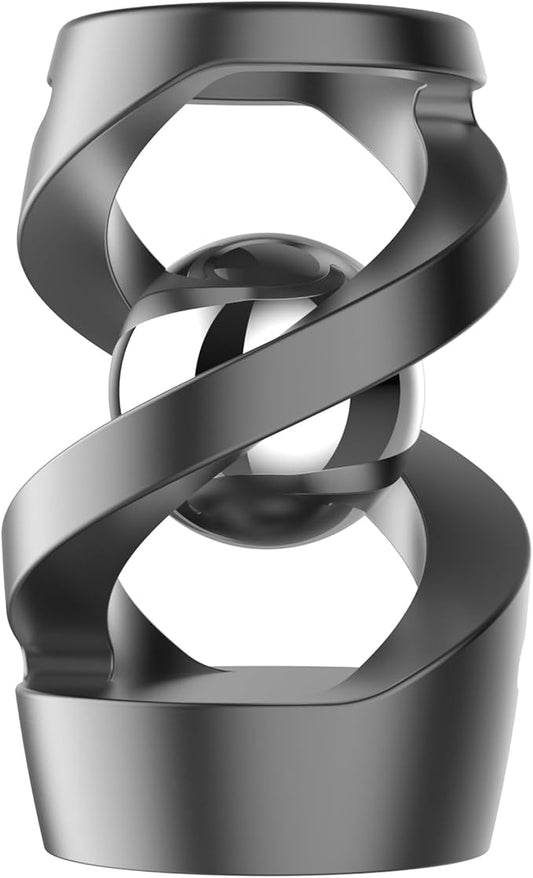 Fidget Toys Adult, Kinetic Spinning Desk Toys, Kinetic Optical Illusion Toys, Kinetic Desktop Metal Fidget Spinner Toys, Cool Gadget Relieve Stress Anxiety Metal Fidget Toys for Office for Adult(Gray)