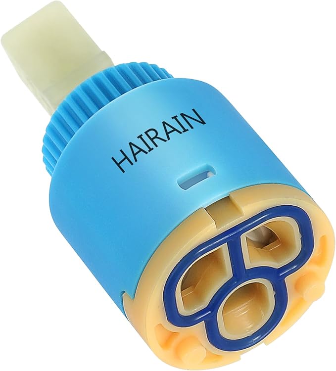 Faucet Cartridge Replacement Diameter 25mm Double Sealing with 90 Degree Rotation Ceramic Cartridge Valve Suitable for Single Handle Kitchen Basin Shower Faucet Replacement Parts (25mm)