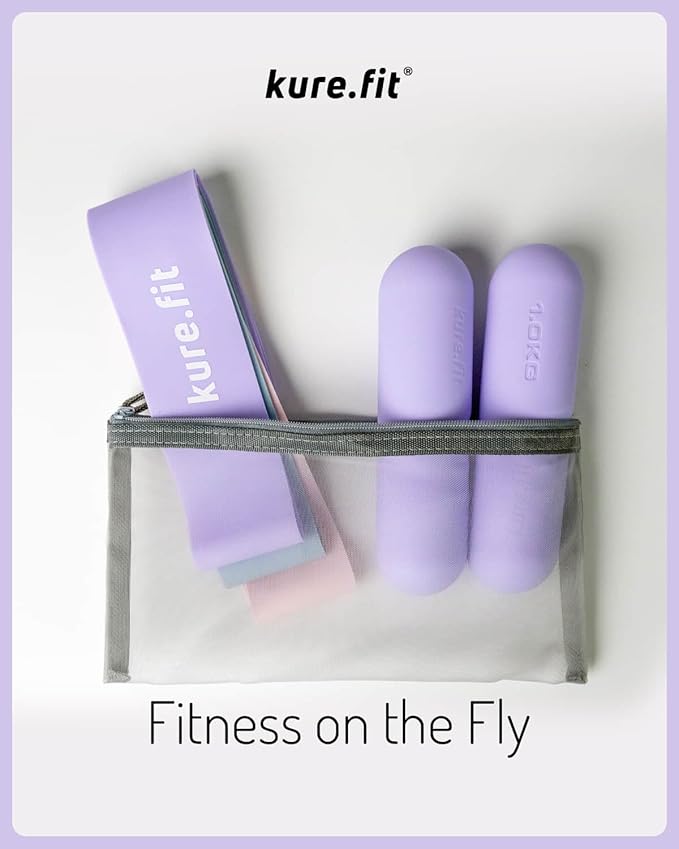 Hand Weight Bars for Women (2.2 LB) | Resistance Booty Bands | Pilates, Yoga, Dance, Aerobics, Running, Cardio, Gym, Strength Training | Non-Slip | Portable Dumbbells | Women & Men