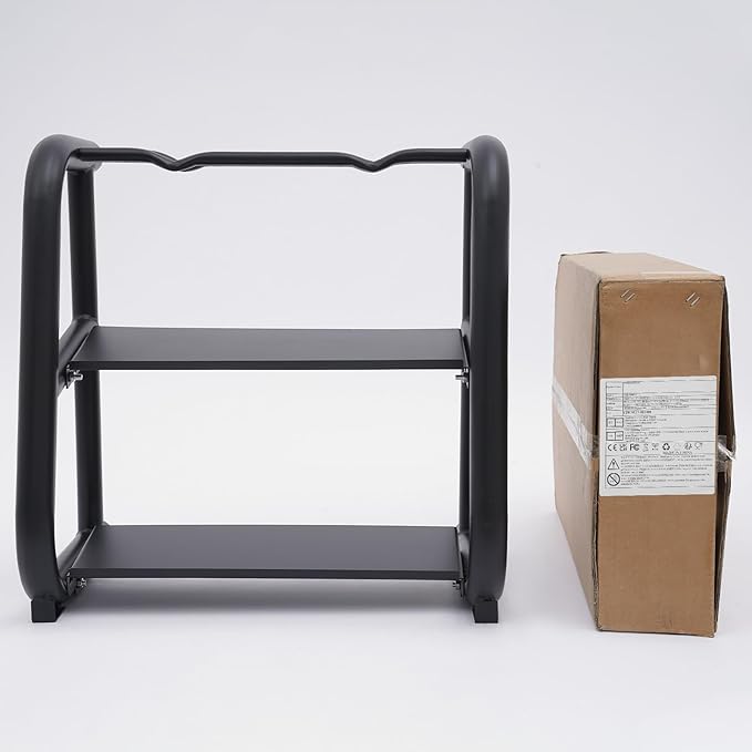 3-Tier Dumbbell and Kettlebell Storage Rack, Home Gym Storage Rack for Dumbbells, Kettlebells and Barbells with 220 lbs Load-bearing Capacity(24.41 * 15.75 * 24.8in)