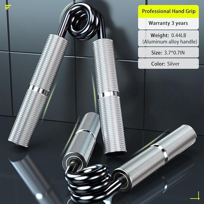 Black Metal Grip Strength Trainer,Hand Grips Kit (11Pack),No Slip Hand Extension Exerciser,Wrist Forearm Strengthener with Grip Tape for Strength Training,Exercise