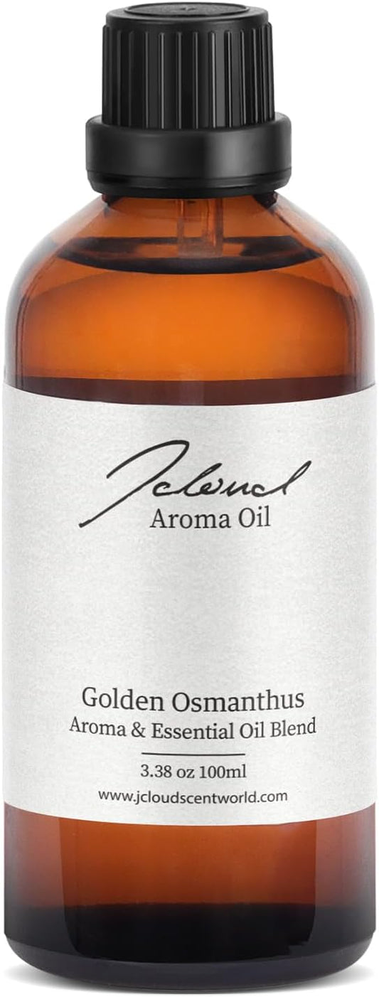 JCLOUD Golden Osmanthus Hotel Diffuser Oil, Luxury Diffuser Oils Scents for Home, Natural Essential Oils for Cold-Air & Ultrasonic Diffuser Aromatherapy, Long Lasting – 3.38 Fl Oz, 100mL